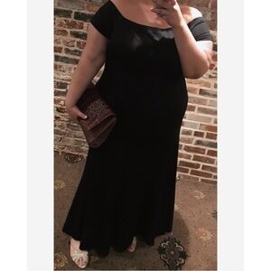 Torrid Black off shoulder formal dress